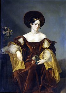 Maria de la Felicidad Malibran (1808 - 1836) Obraz Luigiho Pedrazziho. Muzeum La Scala v Miláně od Luigi Pedrazzi