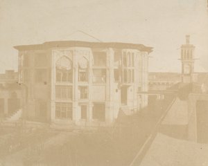 Teherán. Dům předsedy vlády Nezanneh, 1858. od Luigi Pesce