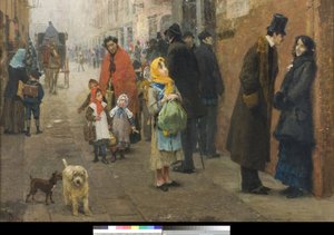 Ulice v Miláně, 1881