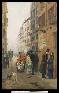 Ulice v Miláně, 1881