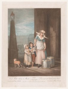 dojička Milk Under Maids (název na objektu) Street Cries of London (název série) Cries of London (název série) od Luigi Schiavonetti