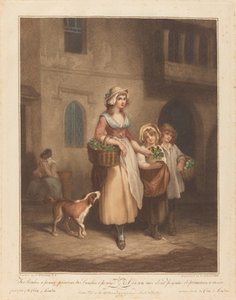 Dva trsy za penny, petrklíče od Luigi Schiavonetti after Francis Wheatley