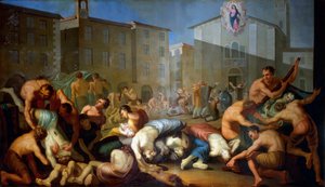 Mor z roku 1630, freska Luigiho Vaccy od Luigi Vacca