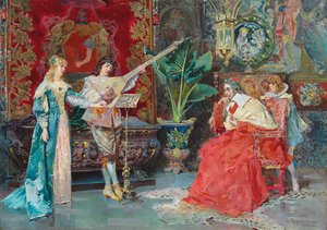 Hudební mezihra, 1881 od Luis Alvarez Catalá