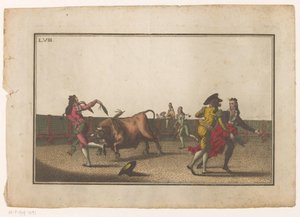 Býk je napaden banderillami Coleccion de las principales suertes de una corrida de toros (název série) Sbírka nejdůležitějších býčích manévrů (název série)