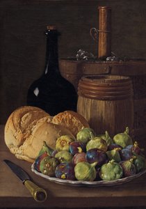 Zátiší s fíky a chlebem, c. 1770. od Luis Meléndez
