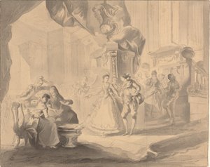 Tanec v paláci od Luis Paret y Alcazar
