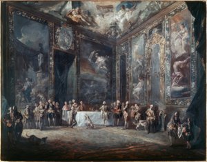 Karel III. obědvá v přítomnosti dvora od Luis Paret y Alcazar