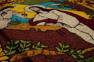 Svatý týden Surco Flower Carpet, Lima, Peru, 2015.