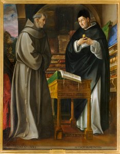 Svatý Bonaventura a svatý Tomáš Akvinský. 10034567 ... od Luis de Carvajal