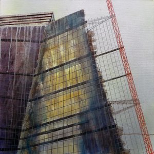 Metastruktura VIII, 2016 (olej na plátně) od Luke M Walker