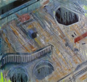 Metastruktura V, 2015 (olej na plátně)