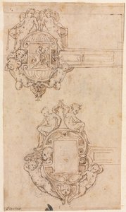 Design pro dekorativní panty recto, polovina 1500.