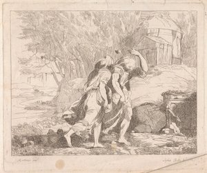 Deucalion a Pyrrha po potopě