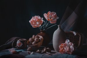Náladové zátiší s tulipány od Lydia Jacobs