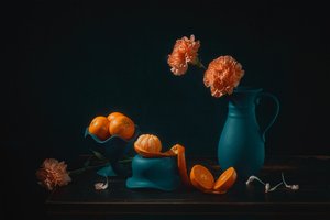 Zářivé pomeranče, zátiší od Lydia Jacobs