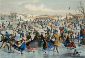 Central Park, Zima - Skating Pond, 1862. od Lyman Wetmore Atwater