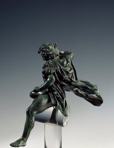 Řecké umění: „“ Makedoinský král Alexandr Veliký (356–323 př. n. l.) na koni““ Bronzová socha Lysipa Sicyonského (395–305 př. n. l.) 4. století př. n. l. Řím Museo Nazionale di Villa Giulia Itálie