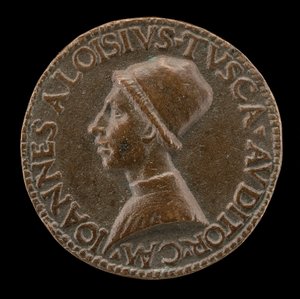 Giovanni Alvise Toscani, c. 1450-1478, milánský právní poradce, konzistorní advokát ... [avers].