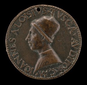 Giovanni Alvise Toscani, c. 1450-1478, milánský právní poradce, konzistorní advokát ... [avers].