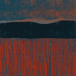 Moody Orange Field od MANSI SAXENA