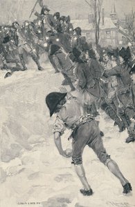 Bonaparte útočí na sněhové pevnosti ve škole v Brienne, 1896
