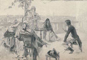 Napoleon ve společnosti ve Valence. 1785, 1896