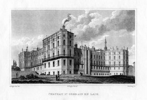 Zámek Saint Germain en Laye, Paříž, c1830