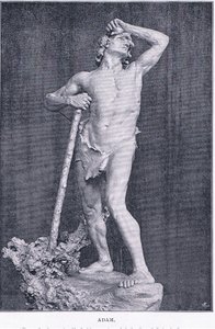 Adam, z The Magazine of Art 1893, Cassell and Company od M. Lavergne