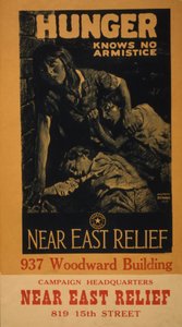 Hlad nezná příměří – Reliéf na Blízkém východě, 1919 od M. Leone Bracker