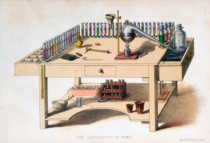 Laboratorní lavice amatérského chemika, 1860