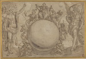 Apollo, Diana a čas s cyklickými proměnami lidského života od Maarten de Vos