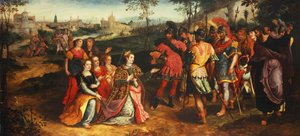 Coriolanus a Volumnia, od Maarten de Vos