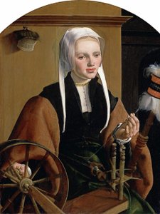 Německy: Weibliches Bildnis, Anna Codde Portrét (pravděpodobně) Anny Codde, manželky Pietera Gerritsze Bickera od Maarten van Heemskerck