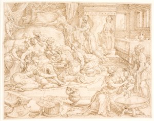 Tamar porodila Farezog Jarah od Maarten van Heemskerck