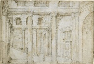 Předsíň Pantheonu od Maarten van Heemskerck