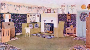 Design pro přijímací místnost ve Falkewoodu, kolem roku 1906