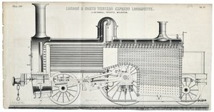 London and North Western Express Locomotive plate 138 od Mackay & Kirkwood