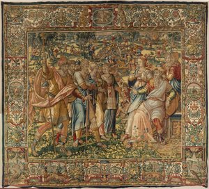 Příběh Gideona, konec 16. století (hedvábí a vlna) od Maerten van Heemskerck