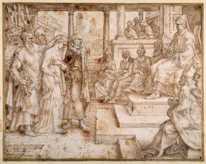 Susannah obviněná staršími od Maerten van Heemskerck