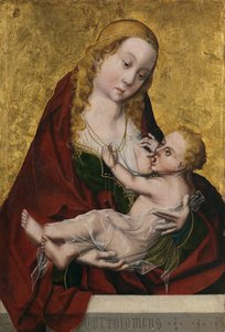 Panna kojící dítě, c. 1490 od Maestro Bartolomé