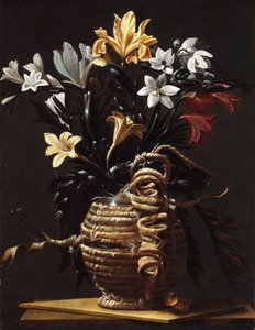 Baňka s květinami, c. 1615-1620. od Maestro della fiasca di Forlì