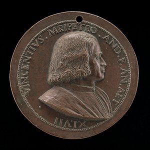 Vincenzo Malipiero, benátský patricij, bratr Francesca [avers], 1523.