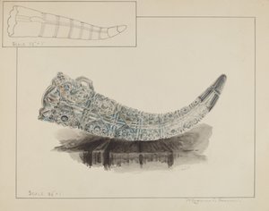 Skleněný držák na květiny, c. 1936. od Magnus S. Fossum