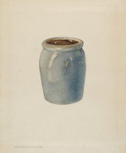 Keramická zavařovací sklenice, c. 1938.