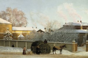 Annankatu za chladného zimního rána od Magnus von Wright