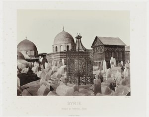 Gezicht op een begraafplaats in Damašek (Sýrie/Skupiny hrobek - Damašek) Starověká architektura: Egypt, Řecko, Malá Asie: Fotoalbum (název série)