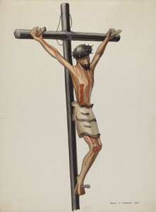 Bulto, Krucifix, c. 1937. od Majel G. Claflin