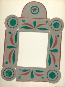 Lockwood malované zrcadlo od Majel G. Claflin
