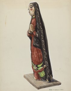 Panny Marie Guadalupské Bulto, c. 1938. od Majel G. Claflin